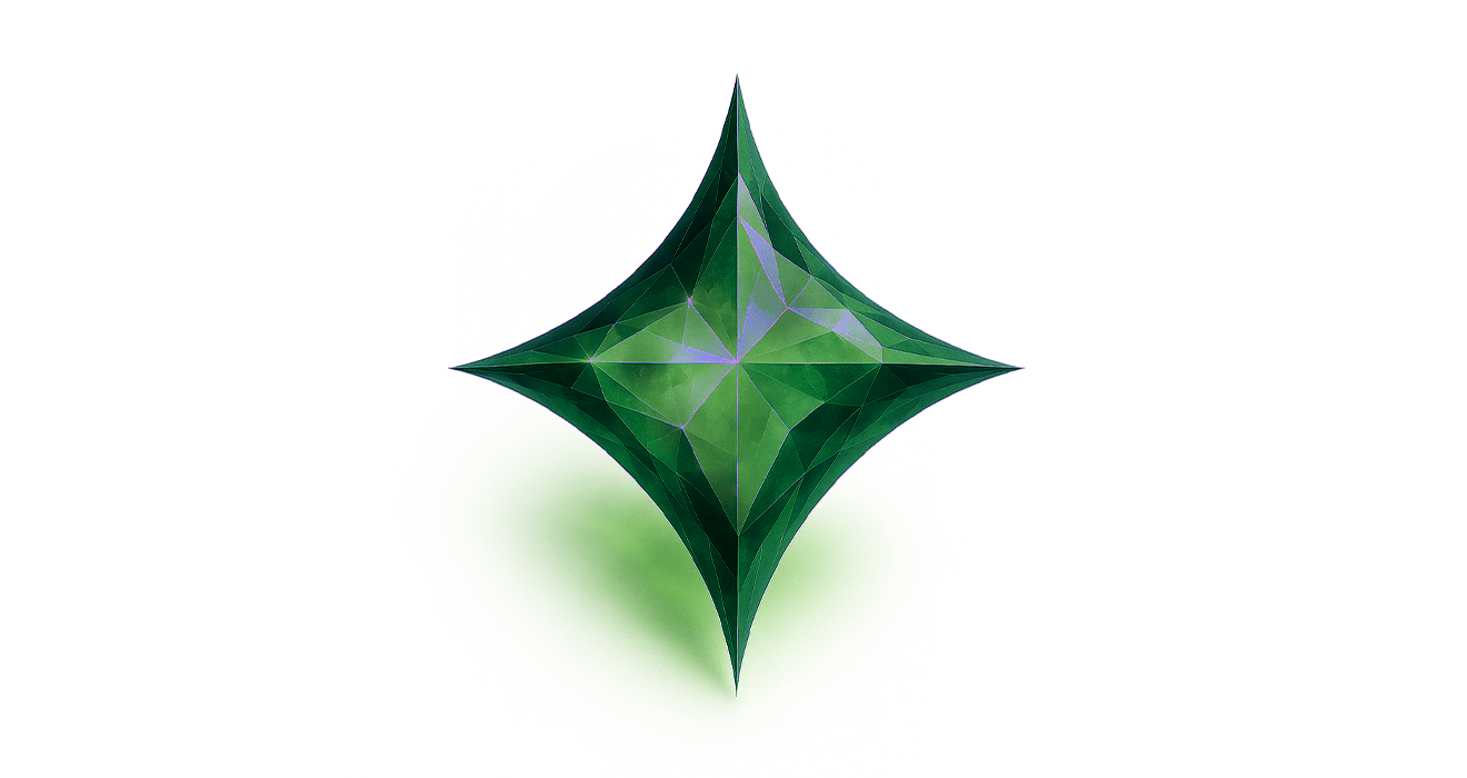 Green Zircon - ARTSY SILVER