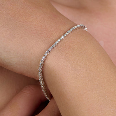 1.5mm Tennis Bracelet Silver