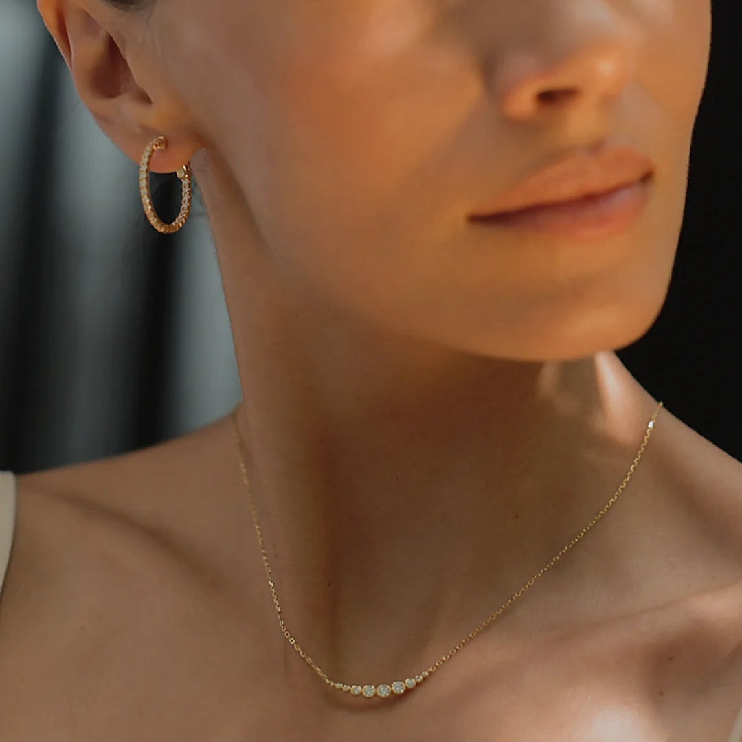 Just Fine Earrings & Necklace Set - ARTSY SILVER