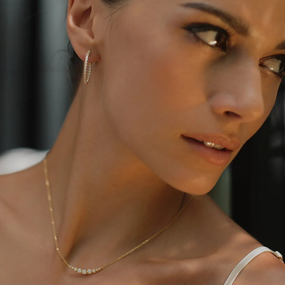 Just Fine Earrings & Necklace Set - ARTSY SILVER