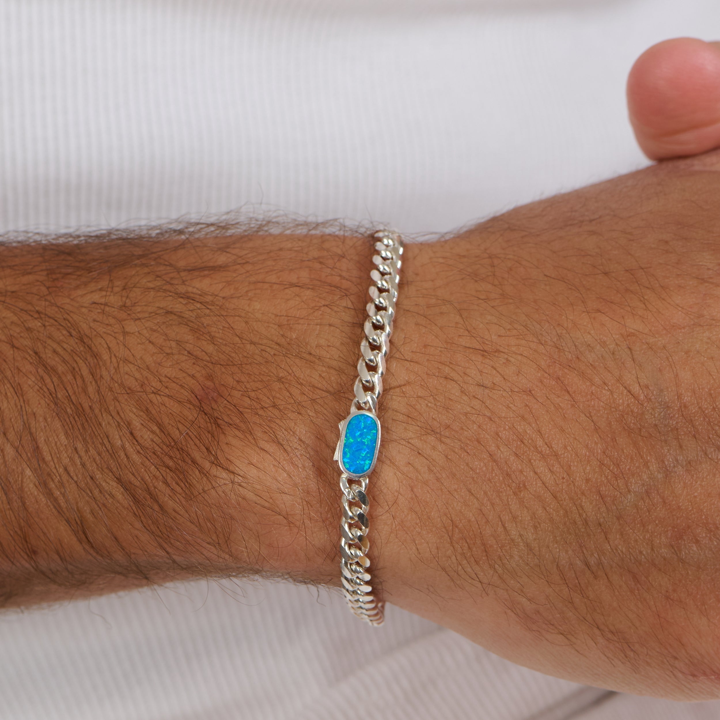 Sea Flame Opal Bracelet