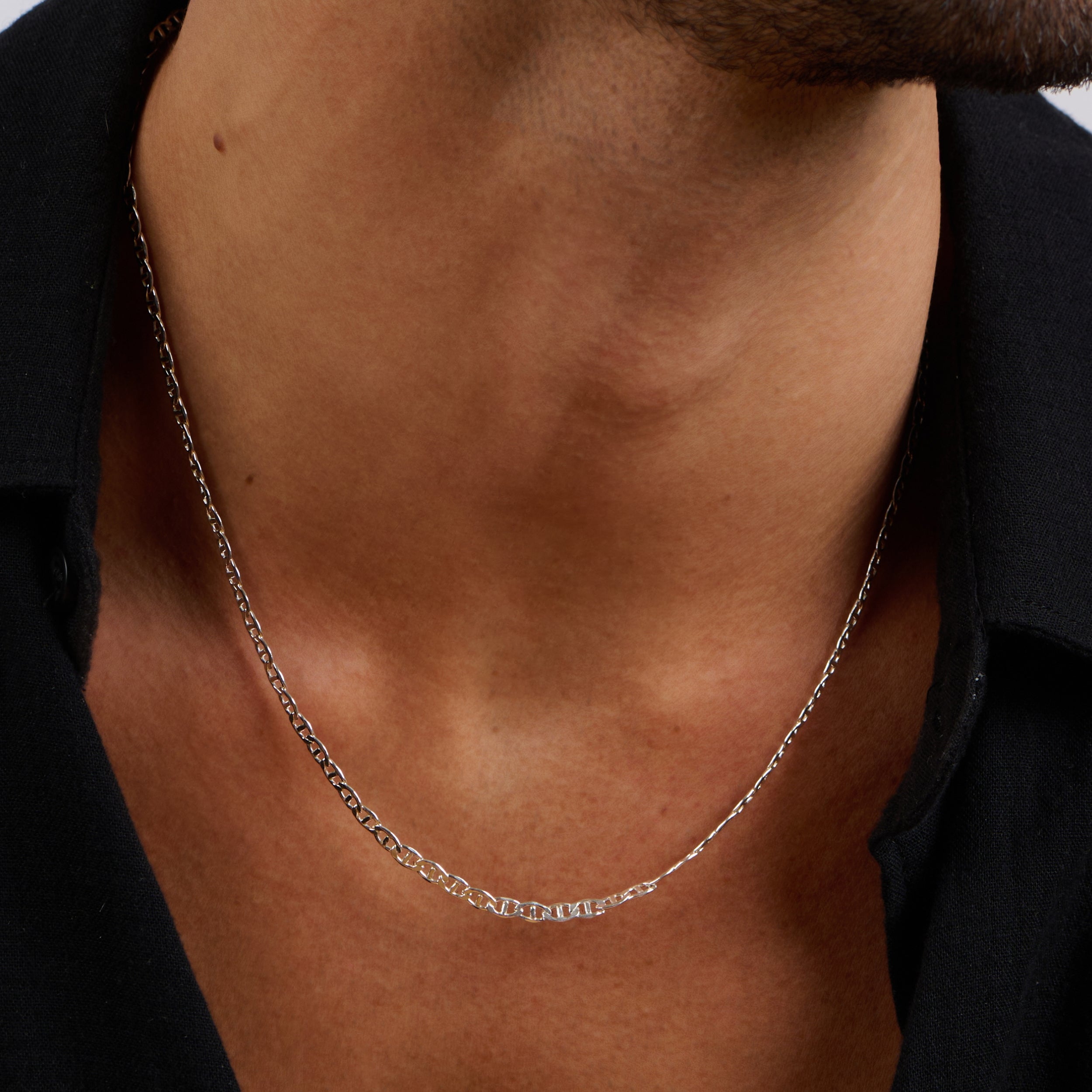 Cuban Link Chain 3mm Silver