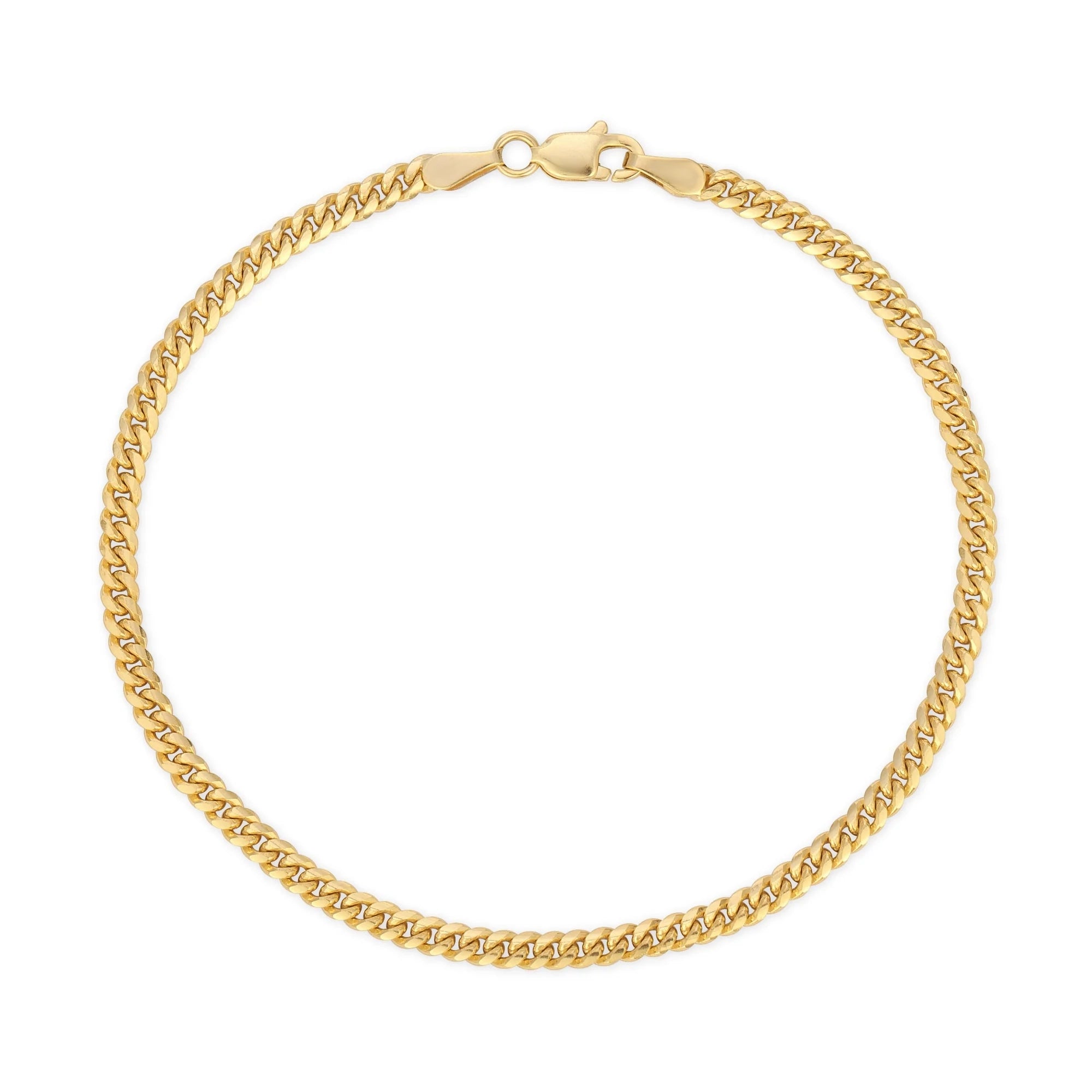 Cuban-Link-Bracelet-3mm-Gold-Plating
