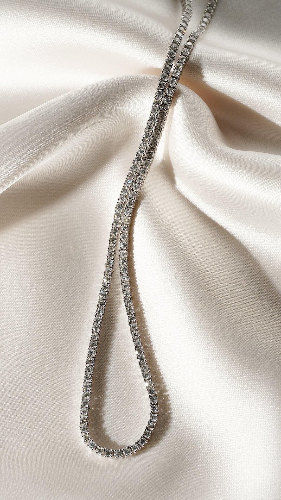 3mm Tennis Necklace Silver - ARTSY SILVER