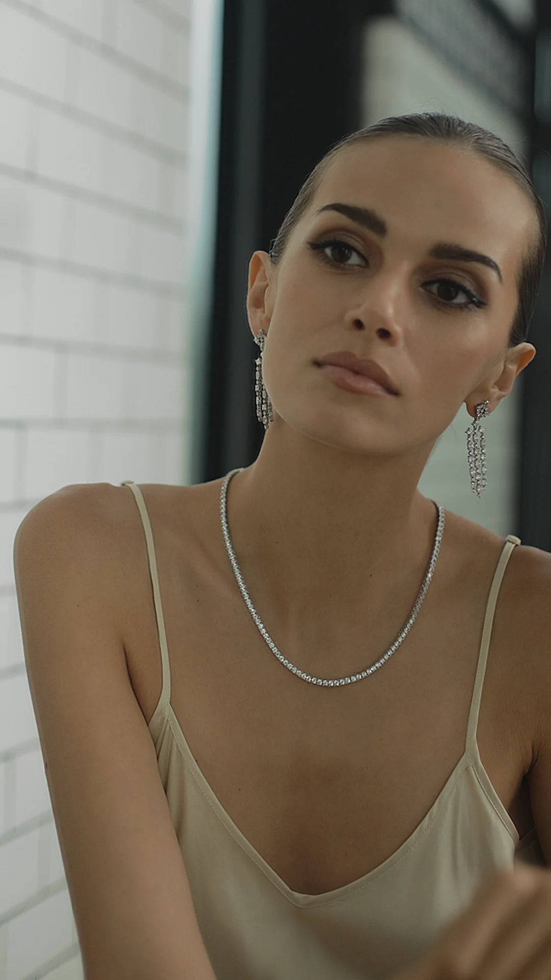 3mm Tennis Necklace Silver - ARTSY SILVER