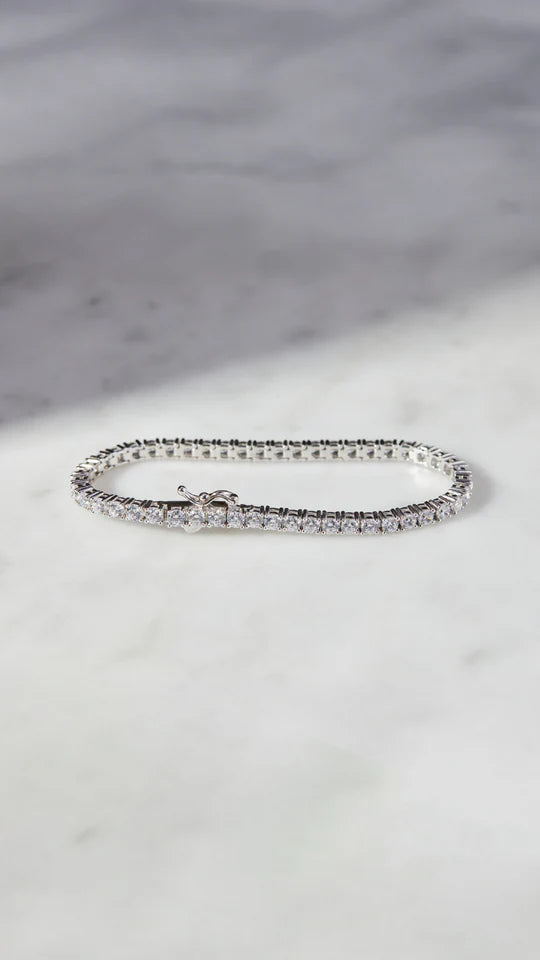 4mm Tennis Bracelet Silver