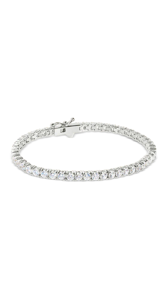 4mm Tennis Bracelet Silver