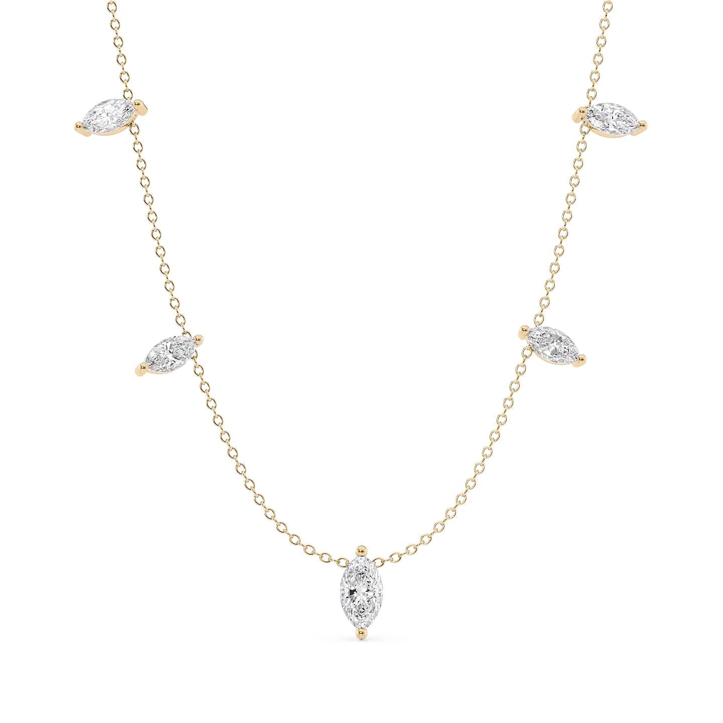 Woman's  Necklace Silver with 18k gold plating - White Zircon I ARSTY SILVER