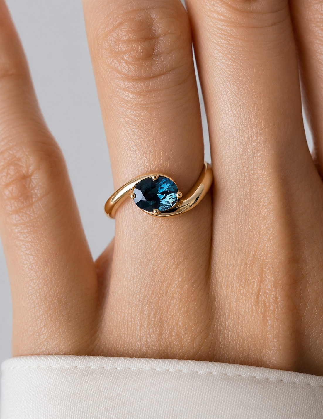 Sapphire Oval Ring