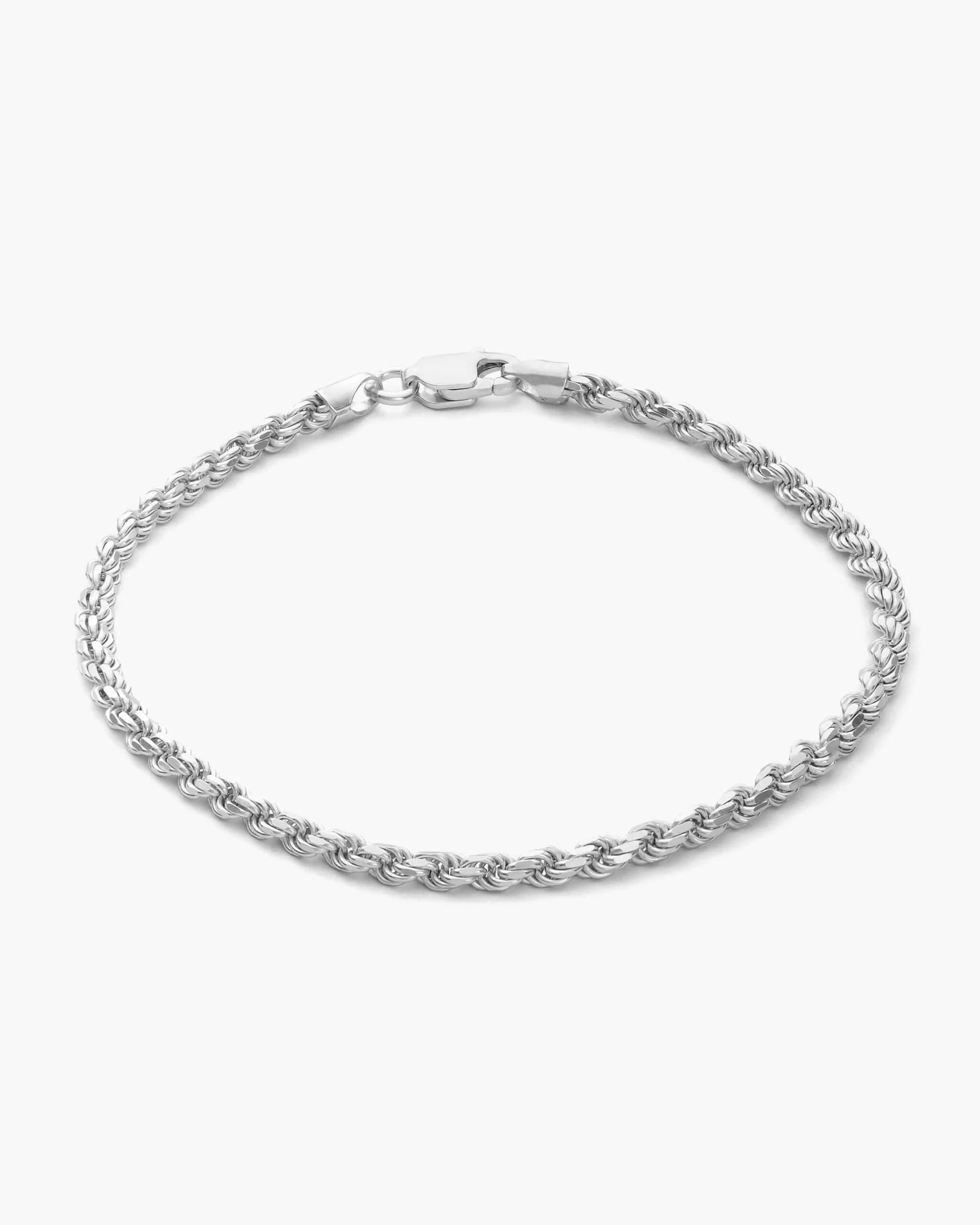 Rope Bracelet 3.5mm Silver