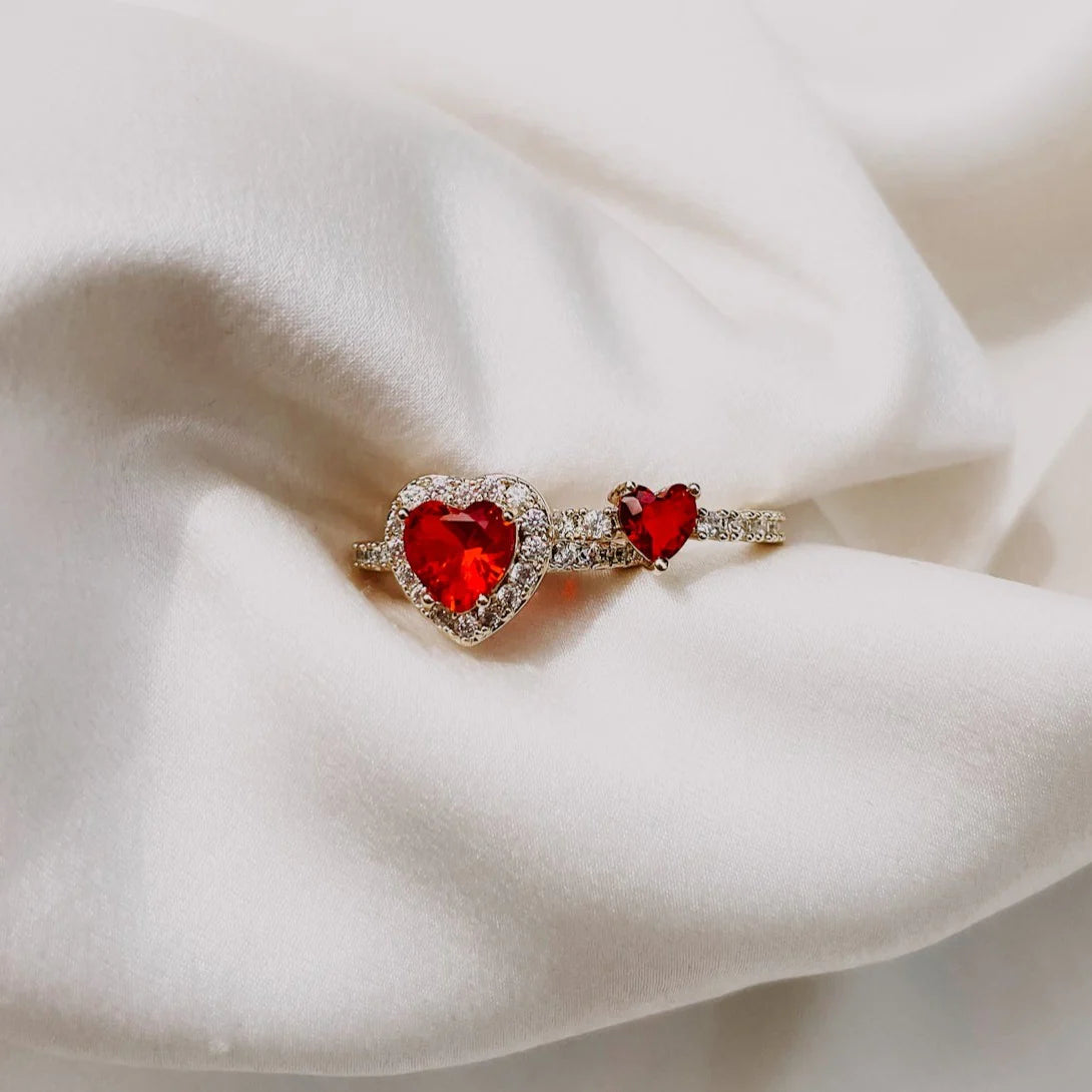 Ahwak Red Heart Ring