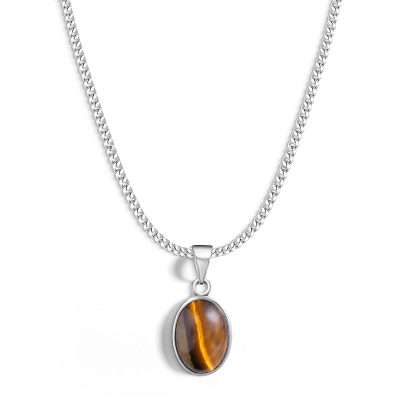 Tiger Eye Oval cut Pendant