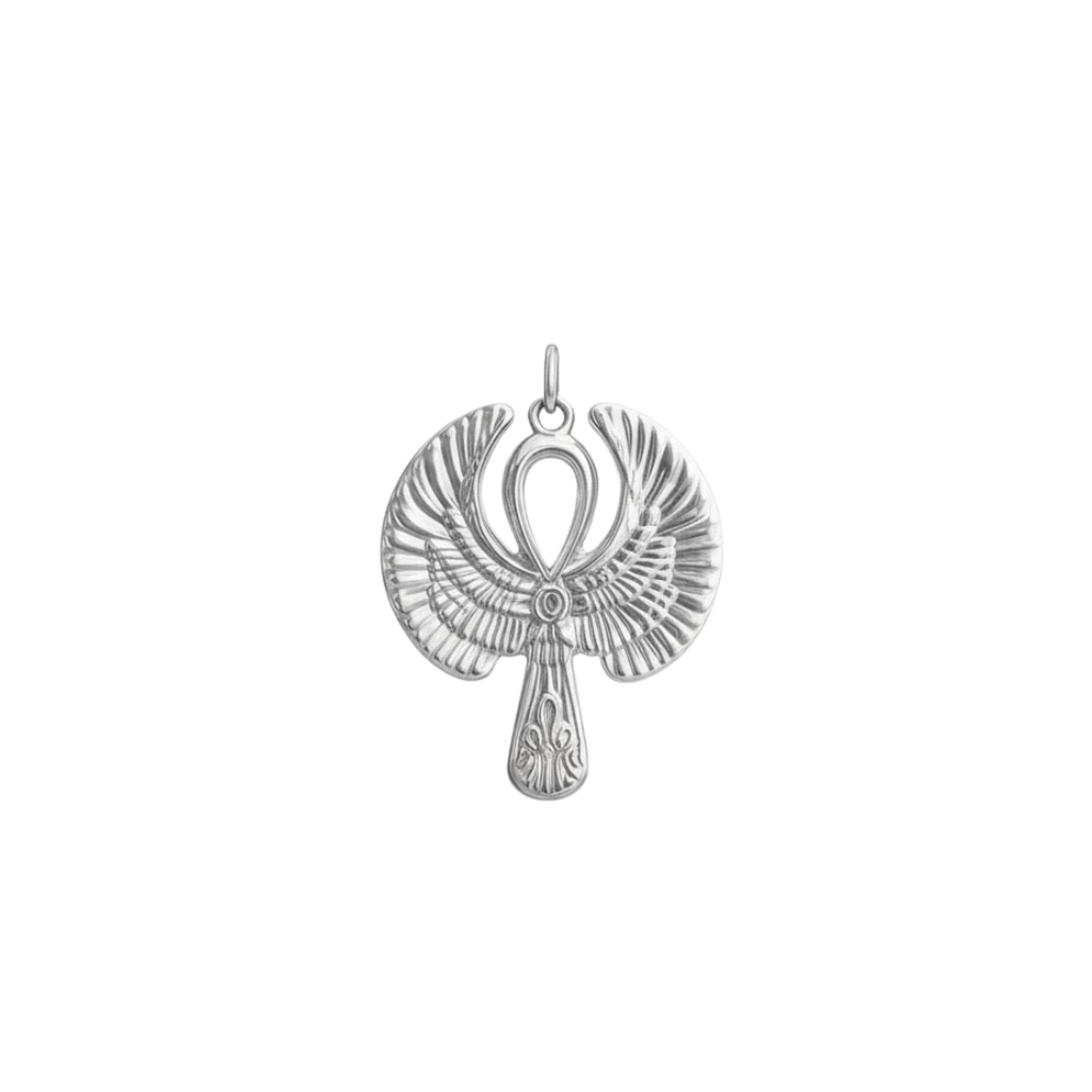 Ankh Wing Pendant - ARTSY SILVER