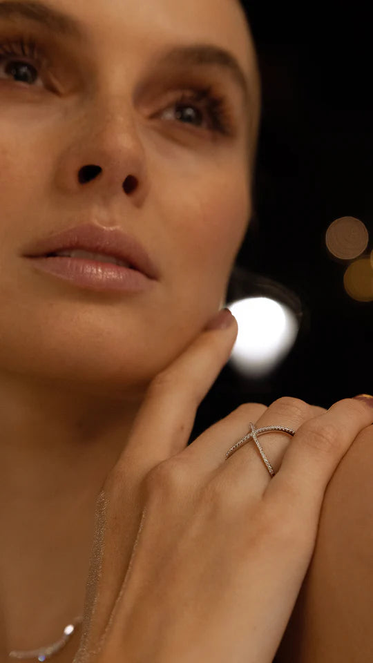 Anna Bavlova Zircon Silver Ring