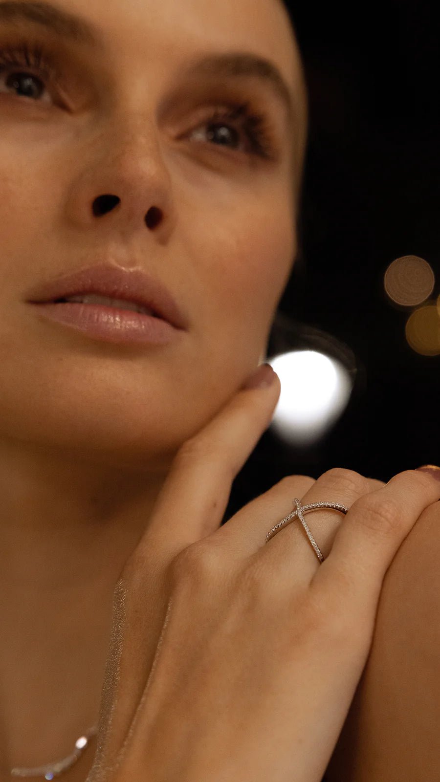 Anna Bavlova Zircon Silver Ring - ARTSY SILVER