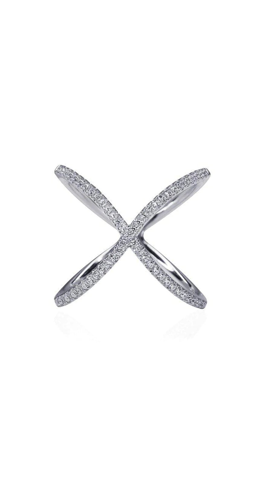 Anna Bavlova Zircon Silver Ring - ARTSY SILVER