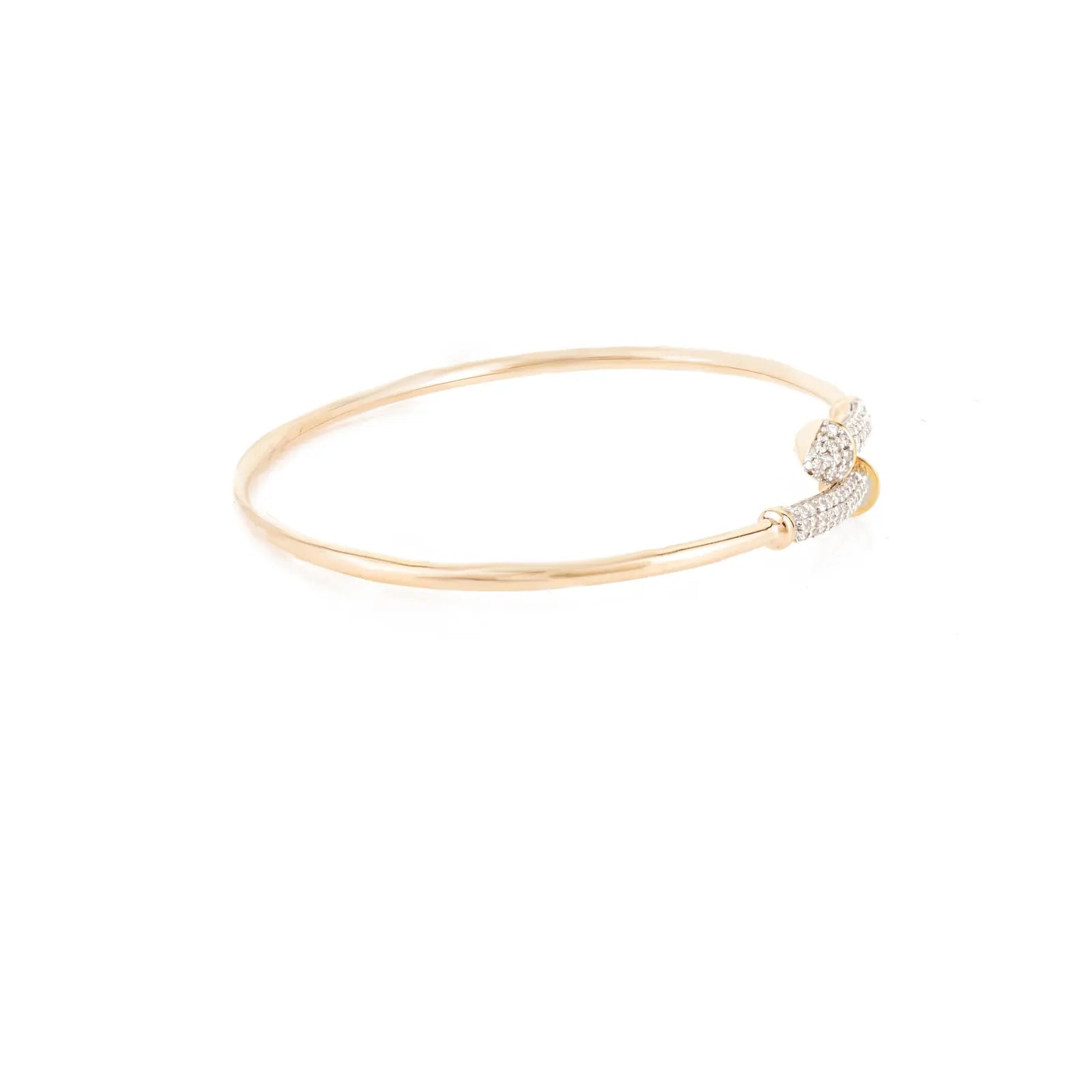 Arrow Spark Twisted Bangle - ARTSY SILVER