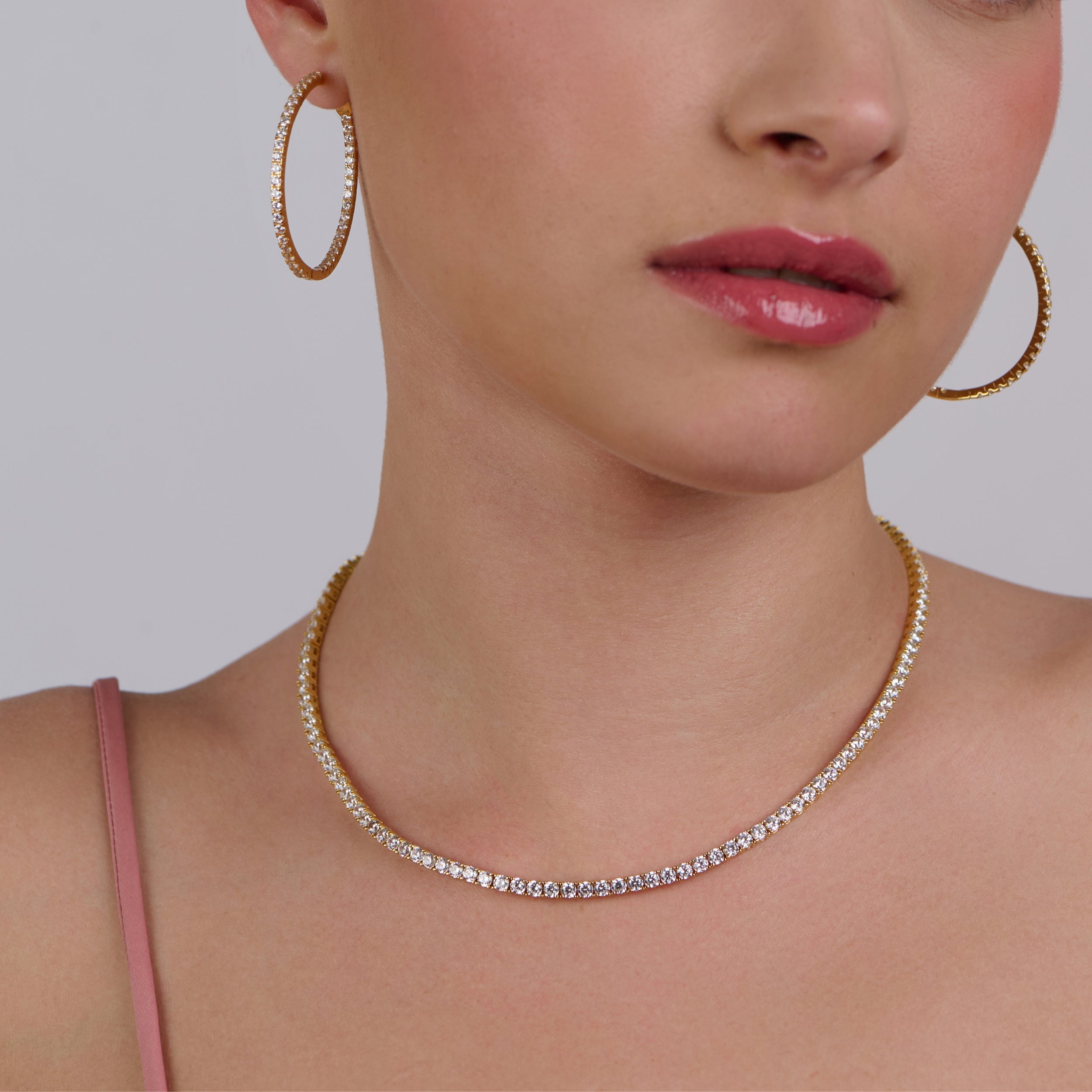 Art Of Dazzle Necklace And Earrings Set