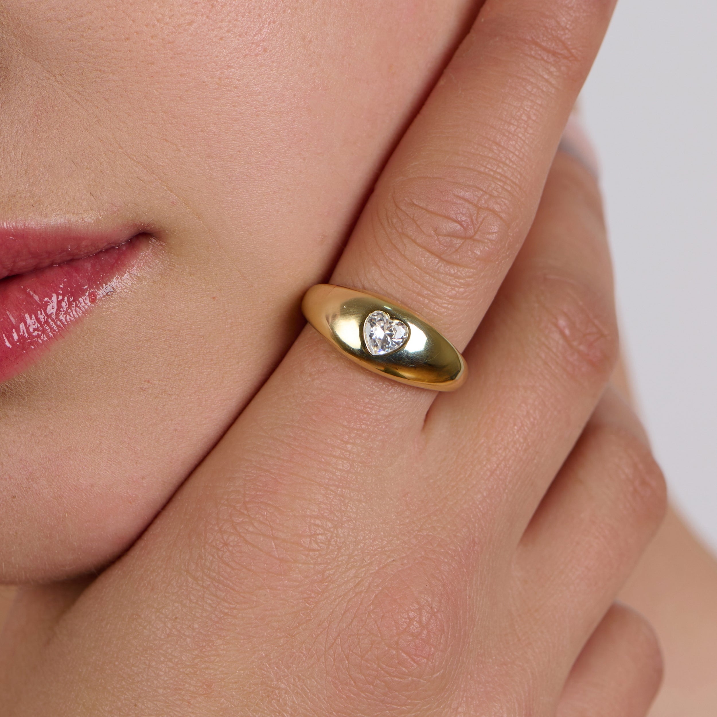 Babe Heart Signet Ring