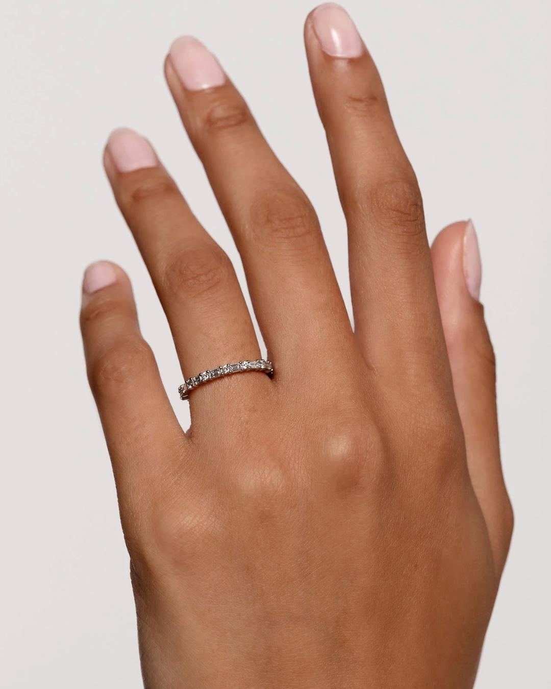 Baguette Glow Eternity Ring
