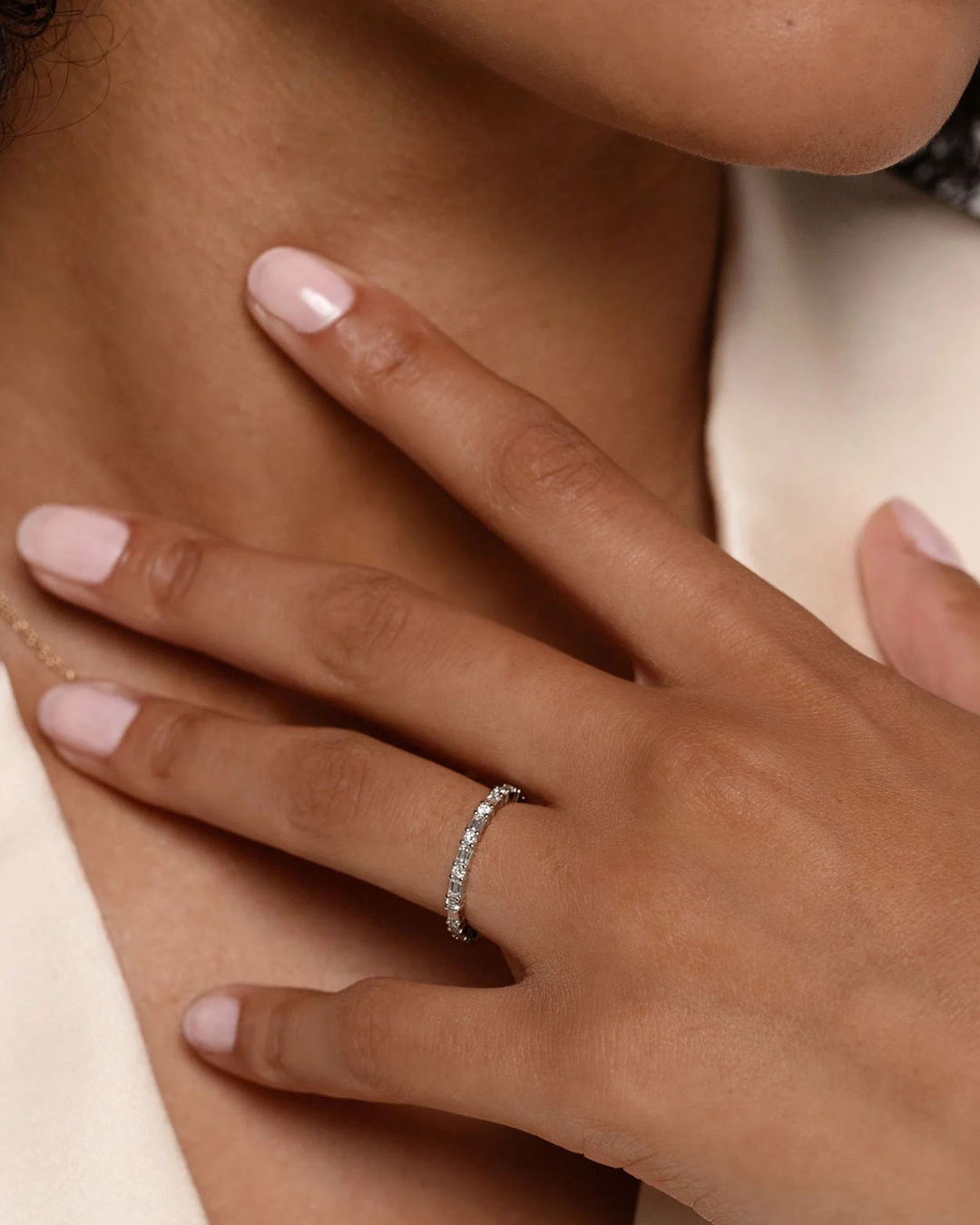 Baguette Glow Eternity Ring