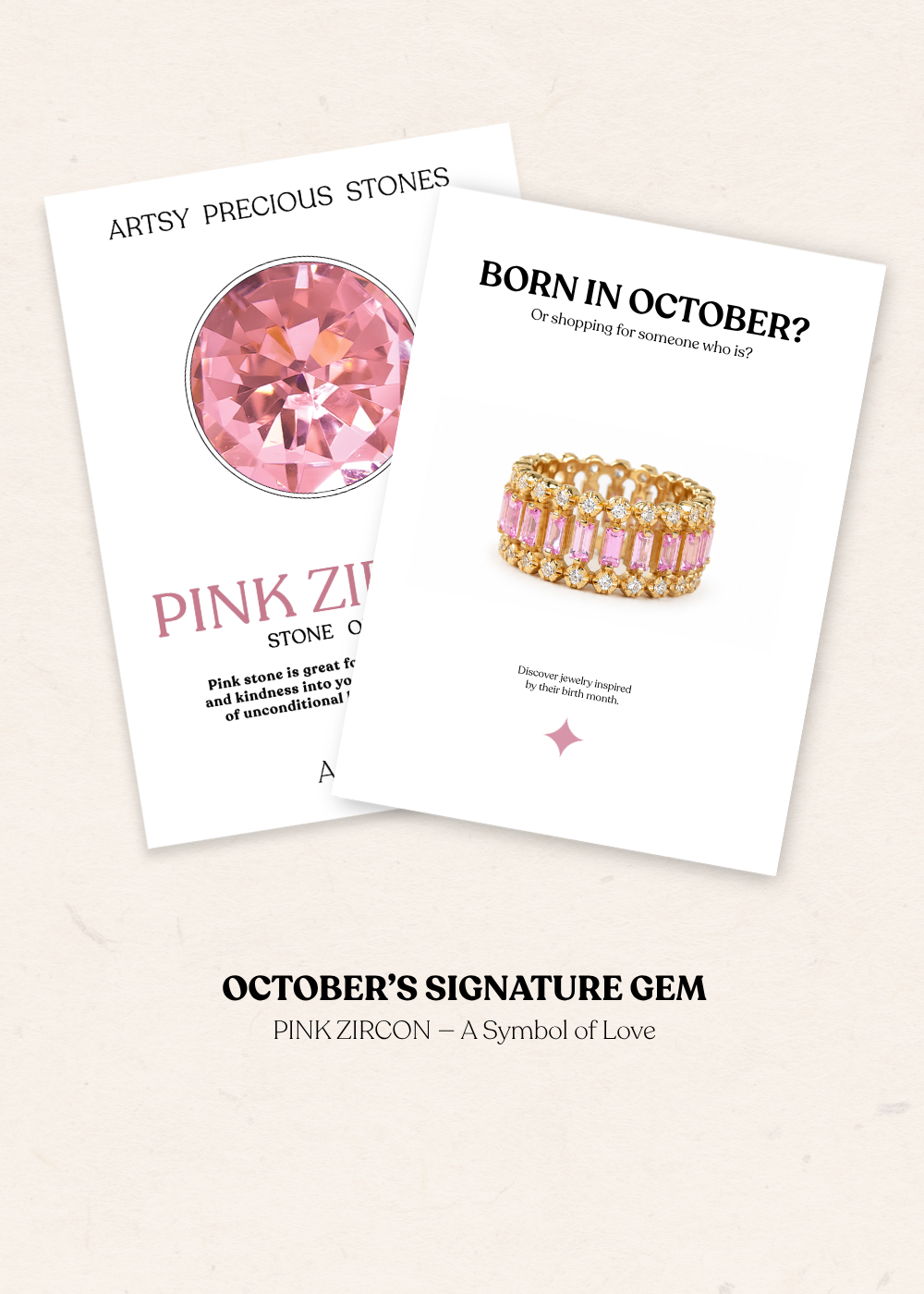 Pink Zircon - Silver and gold Plated jewelry I ARTSY SILVER 