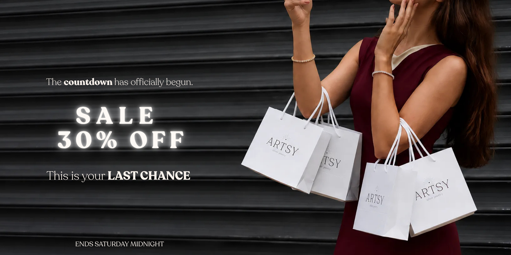banner of ARTSY SILVER Last chance Sale