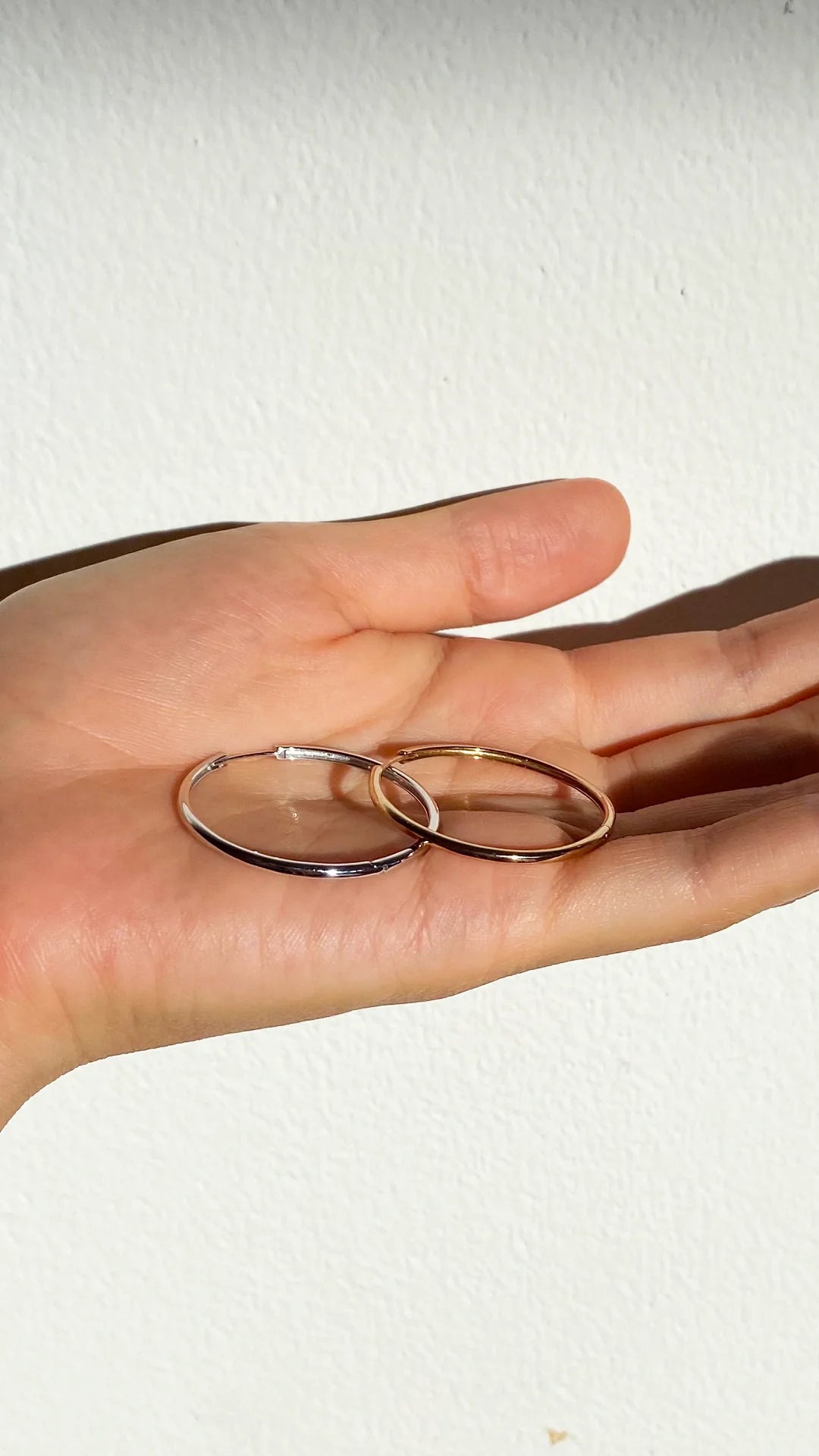 Grand Tubetti Gold Plated Hoops - ARTSY SILVER