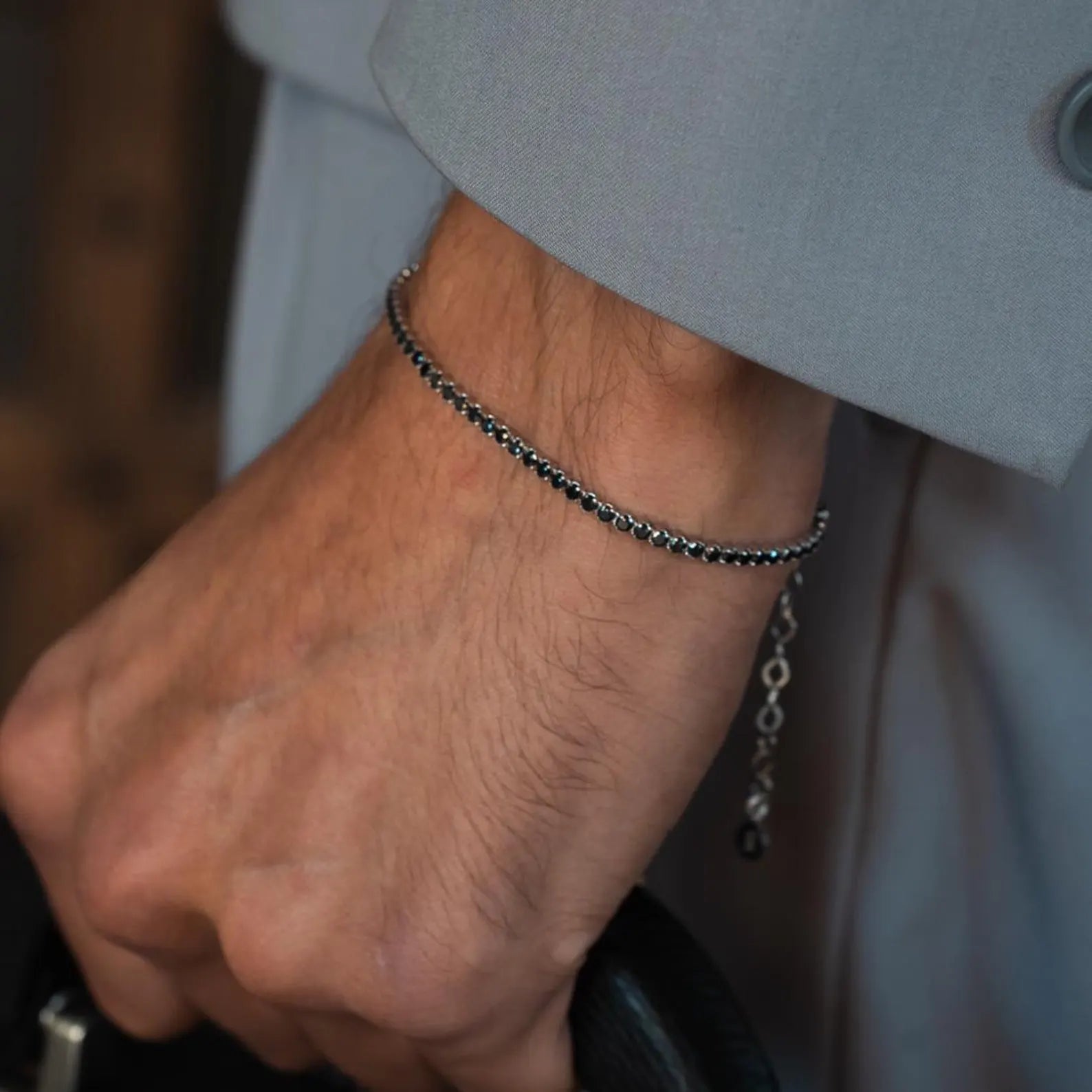 2mm Black Men’s Bracelet