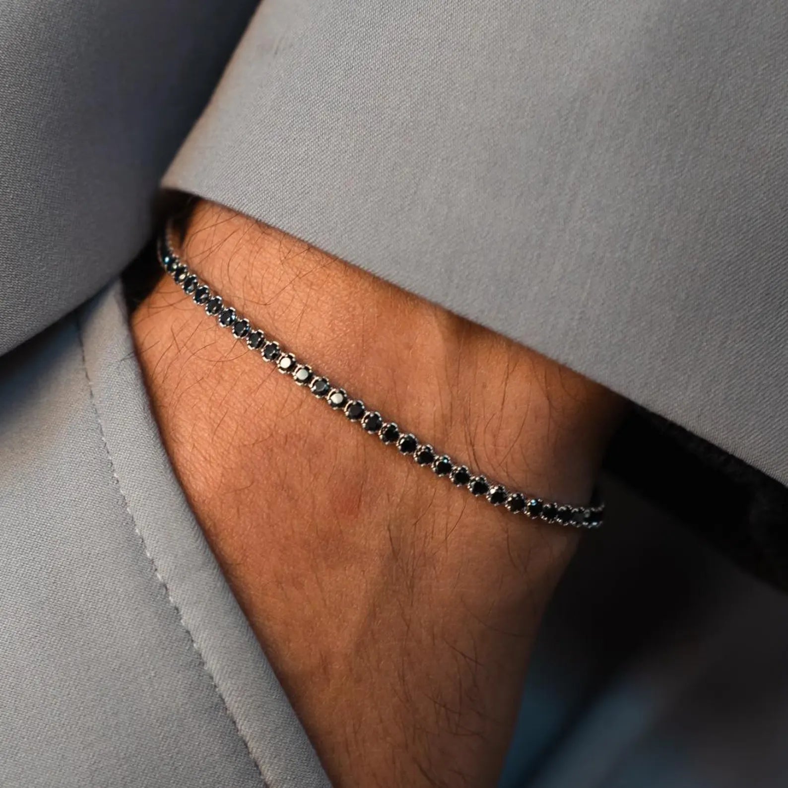 2mm Black Men’s Bracelet