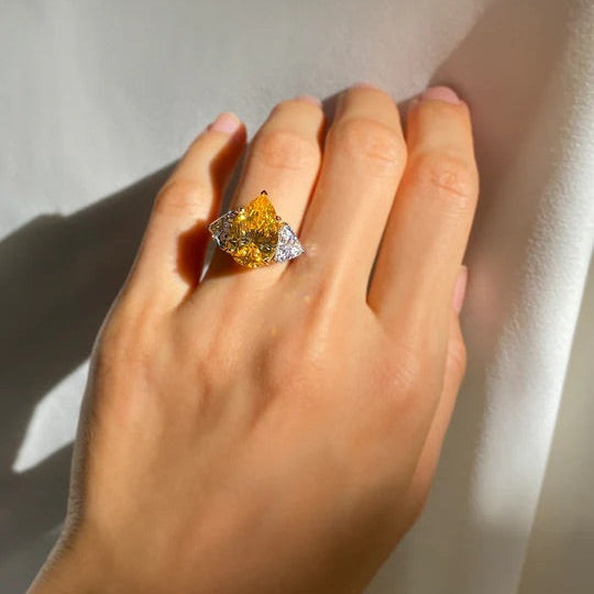 Canary- Pear -Ring
