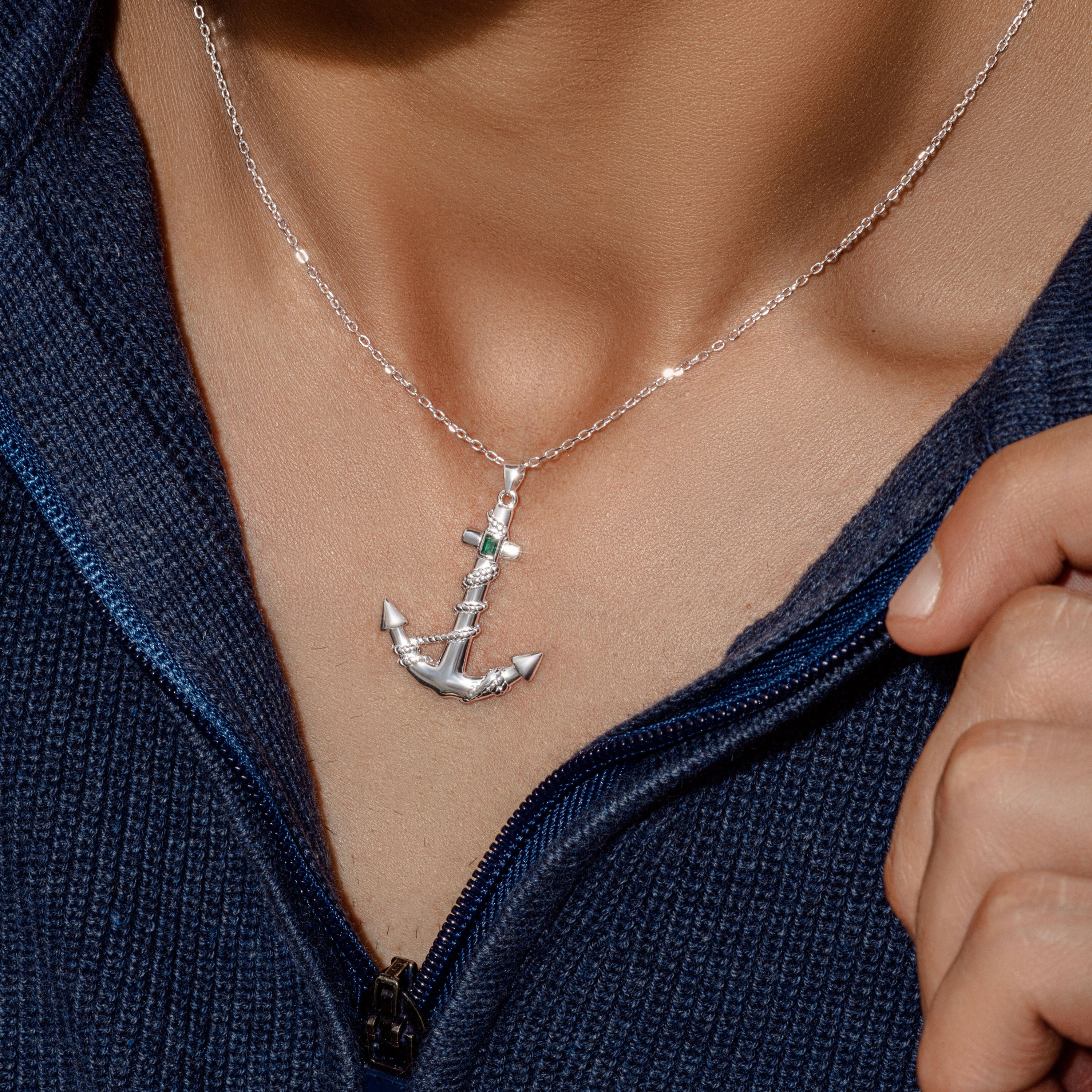 Capitan Of The Seas Men Necklace - ARTSY SILVER