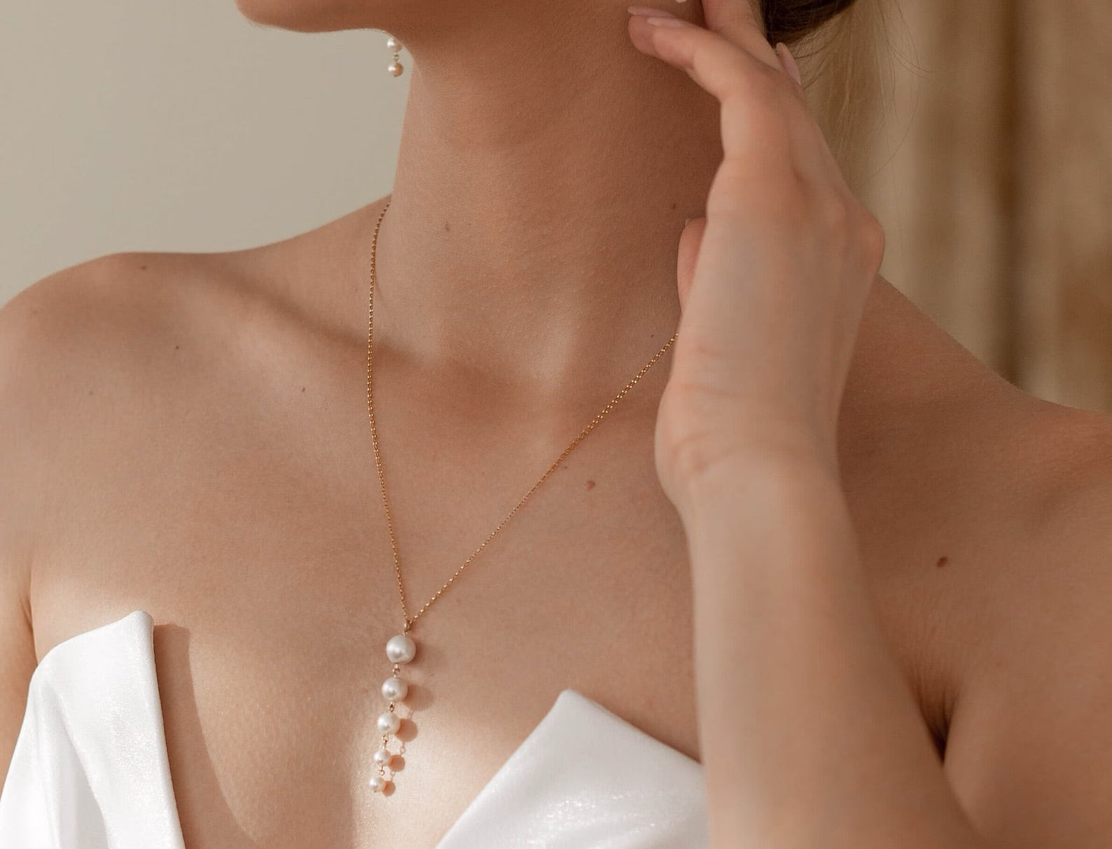 Catherine Bridal Pearl Necklace