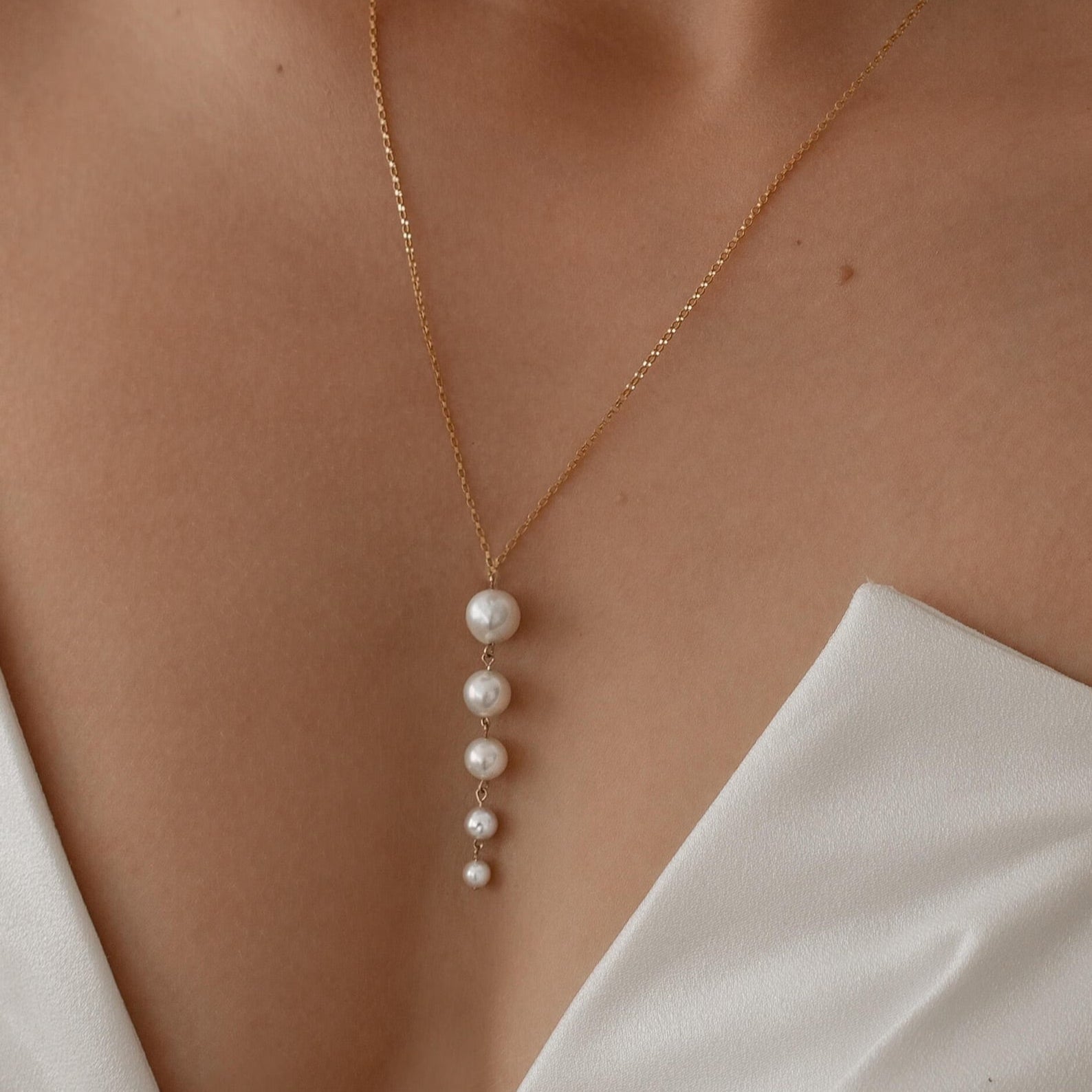 Catherine Bridal Pearl Necklace