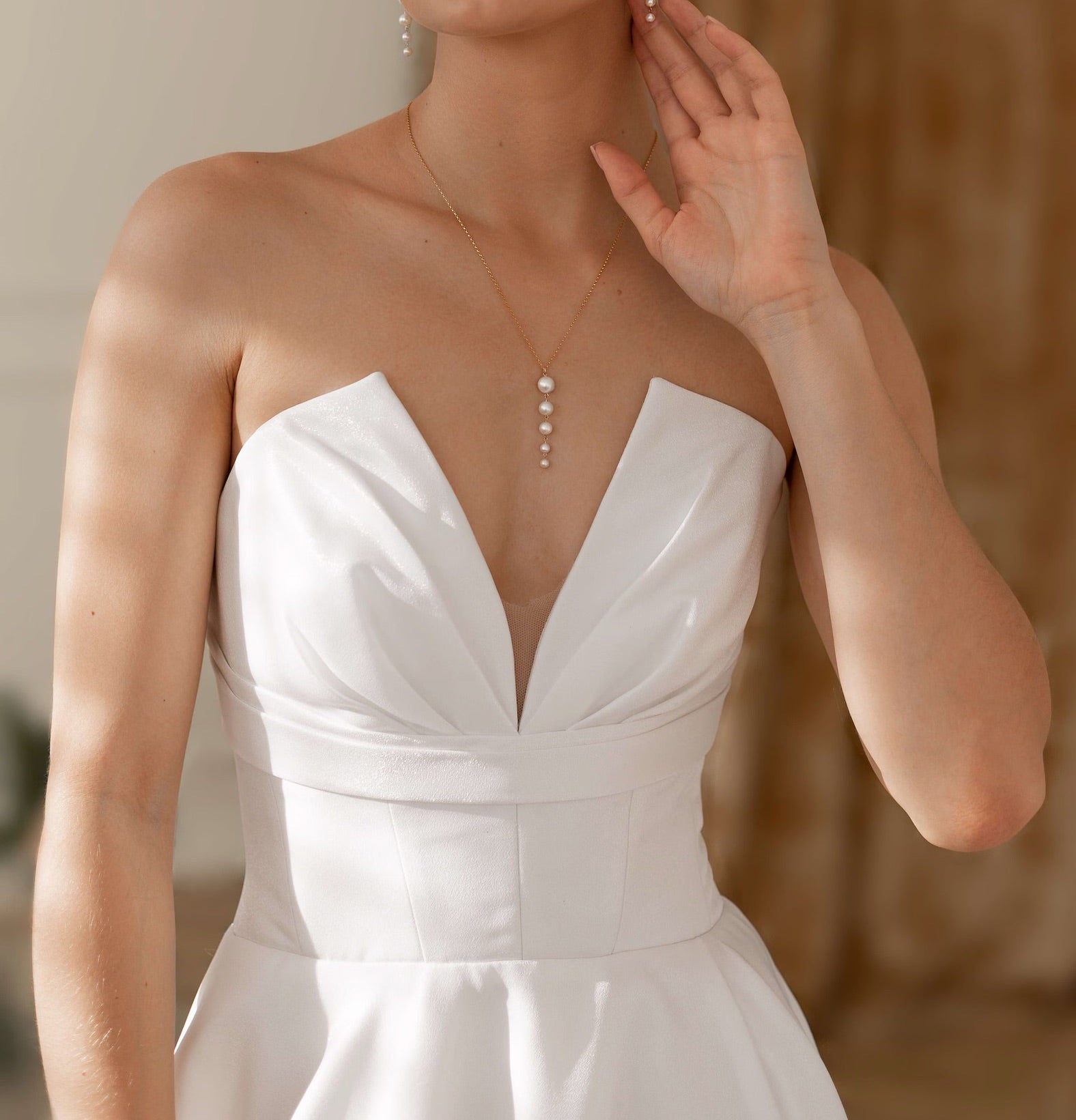 Catherine Bridal Pearl Necklace