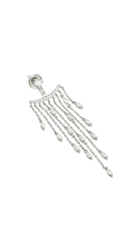 <tc>chandelier ear jacket الفضية</tc>
