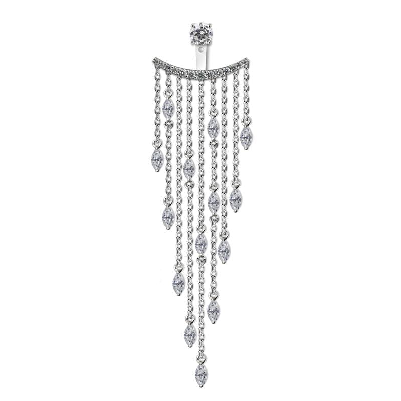 Chandelier Silver Ear Jacket - ARTSY SILVER