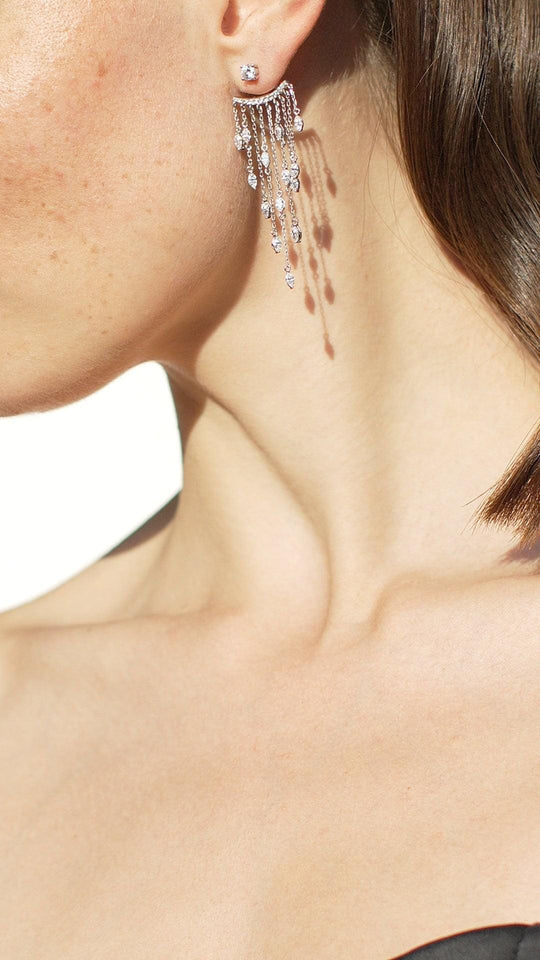 Chandelier Silver Ear Jacket