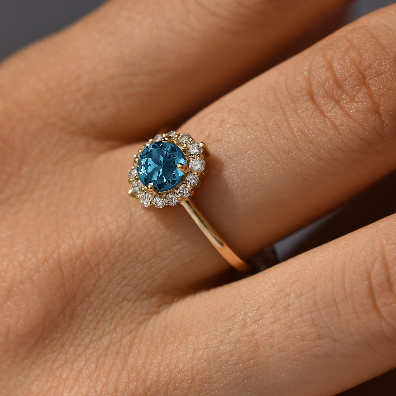 Charlotte London Blue Topaz Ring - ARTSY SILVER