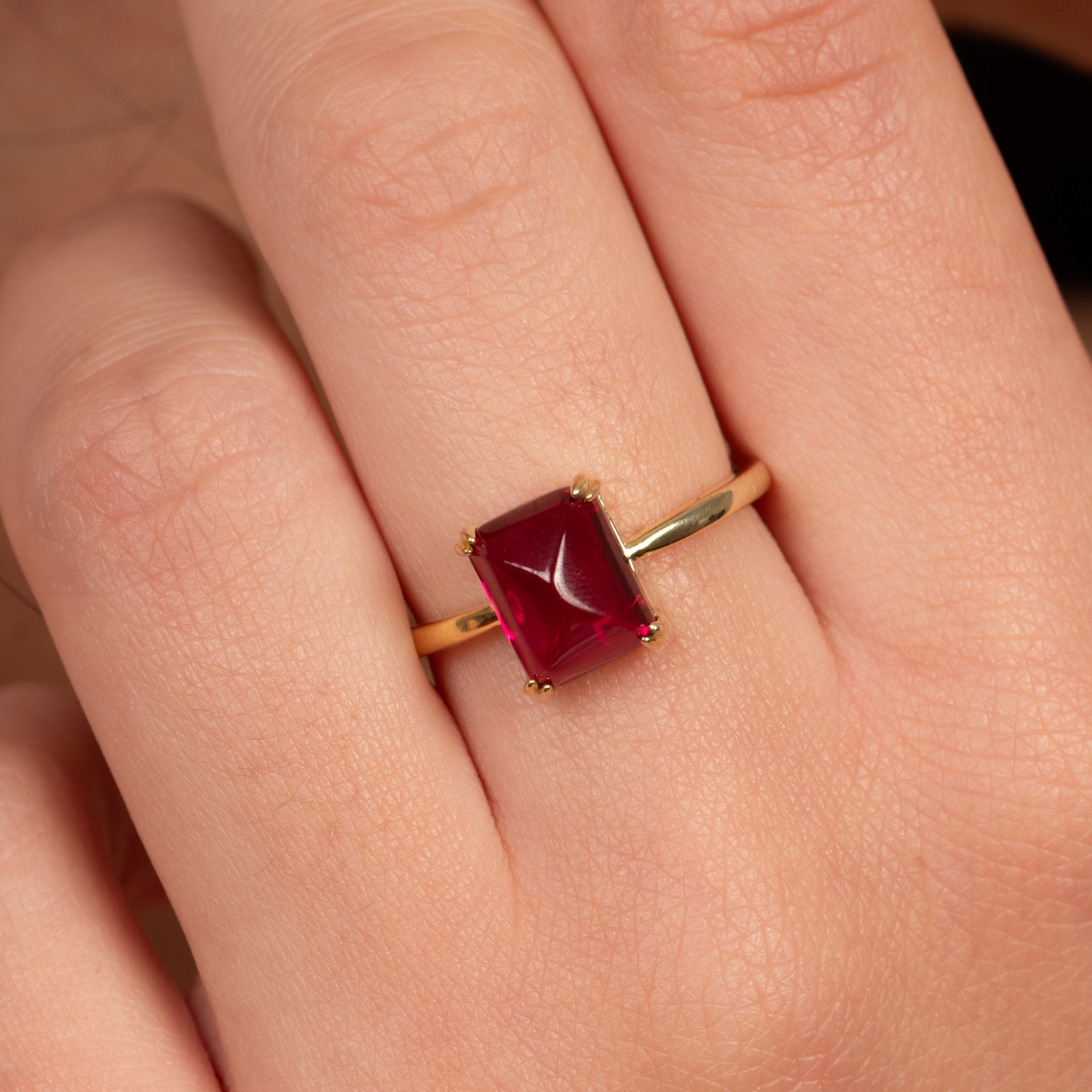 Cherry On Top Ruby Ring