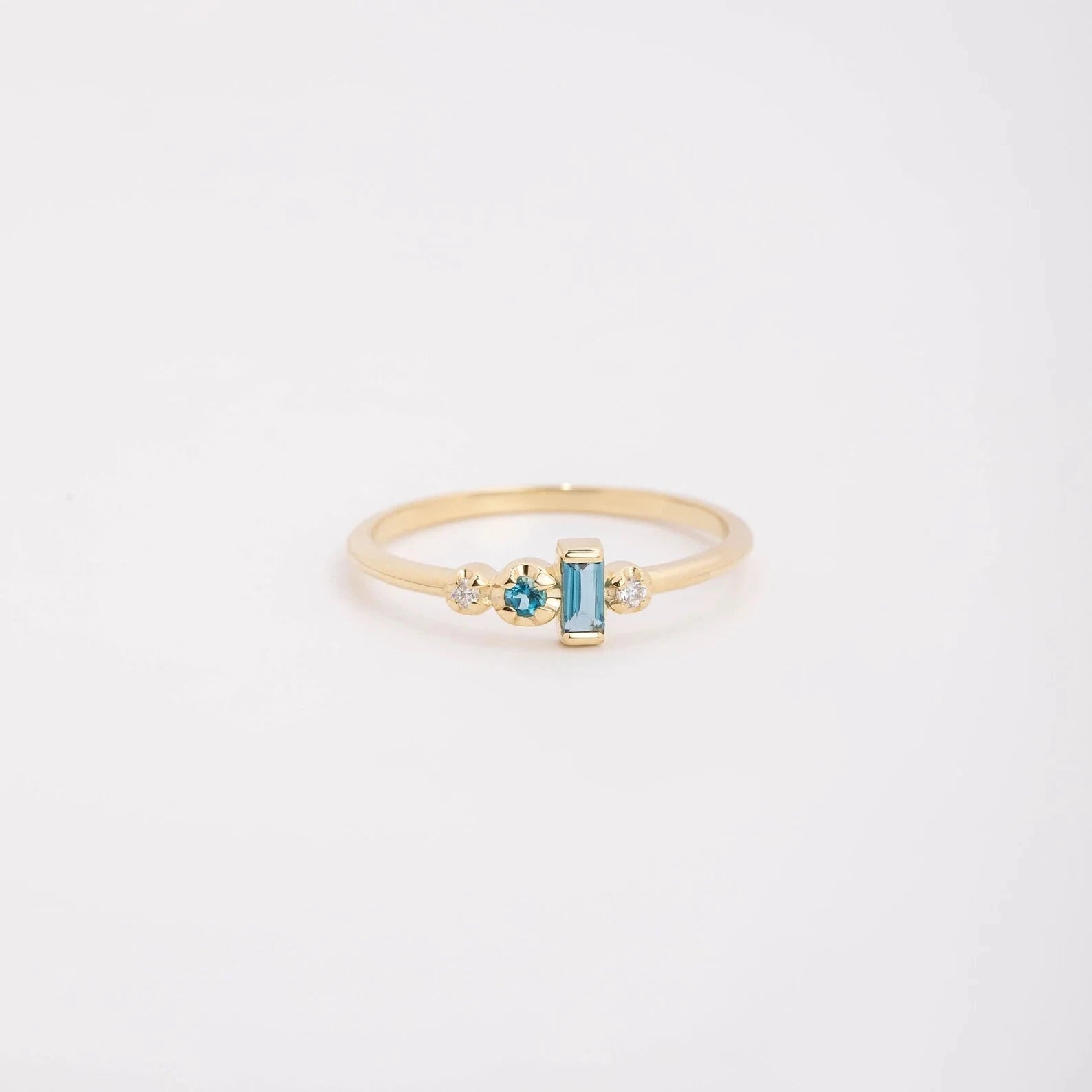 Cinderella London Blue Topaz Ring - ARTSY SILVER