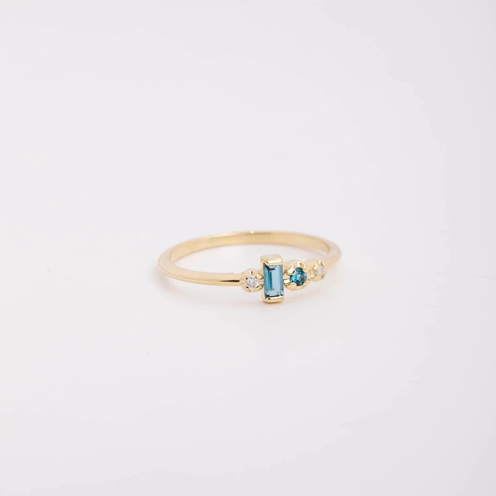 Cinderella London Blue Topaz Ring - ARTSY SILVER