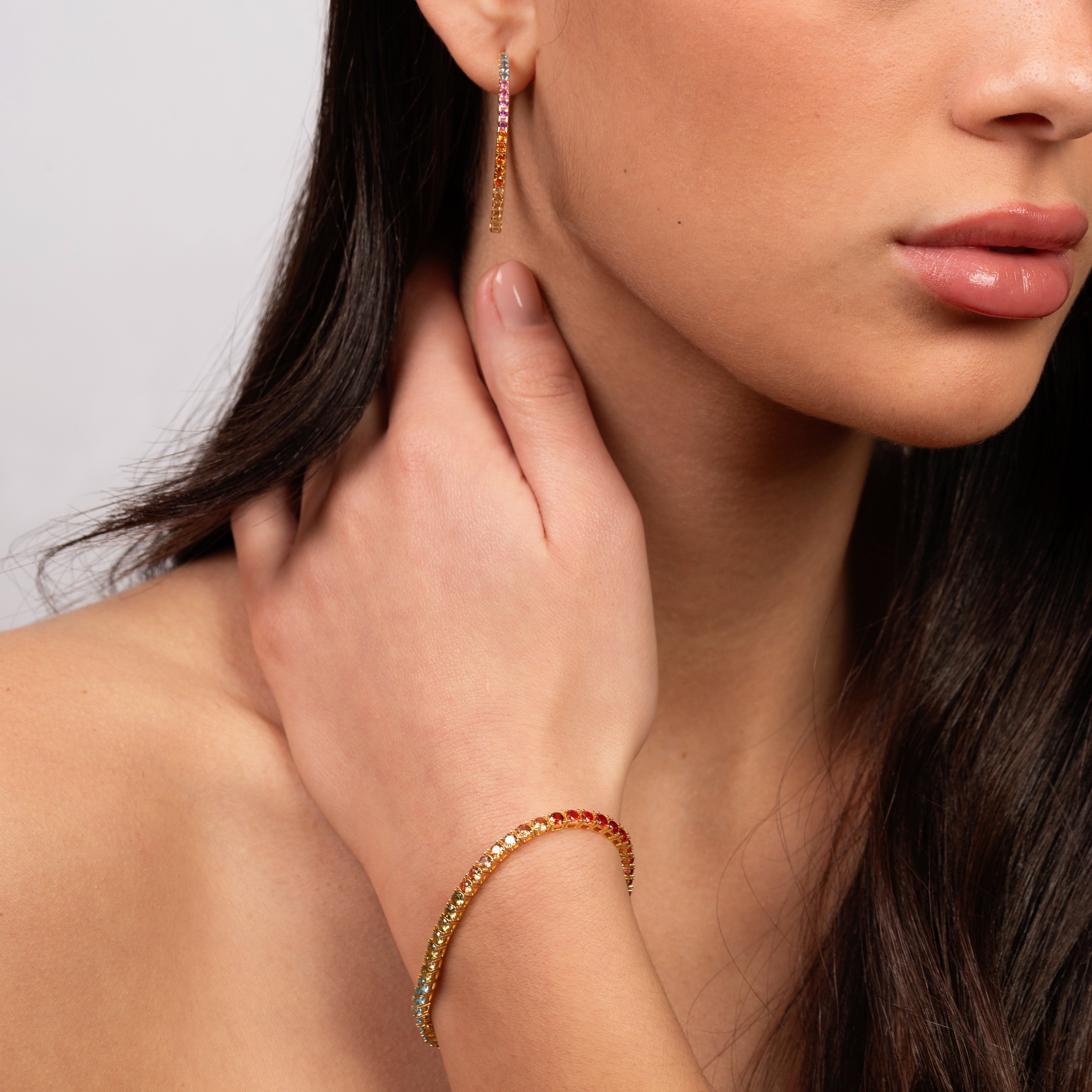 Rainbow Earring & Bracelet Set