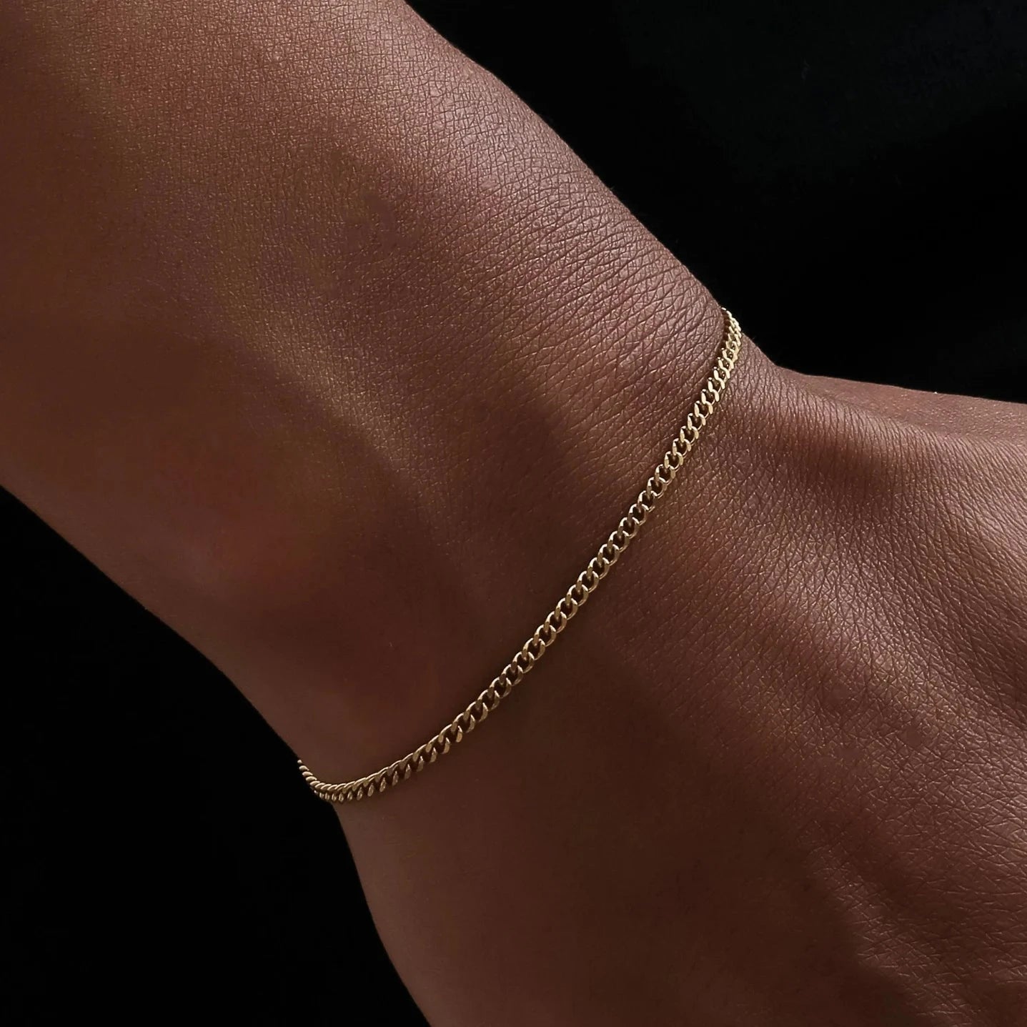 Cuban Link Bracelet 2mm Gold Plating