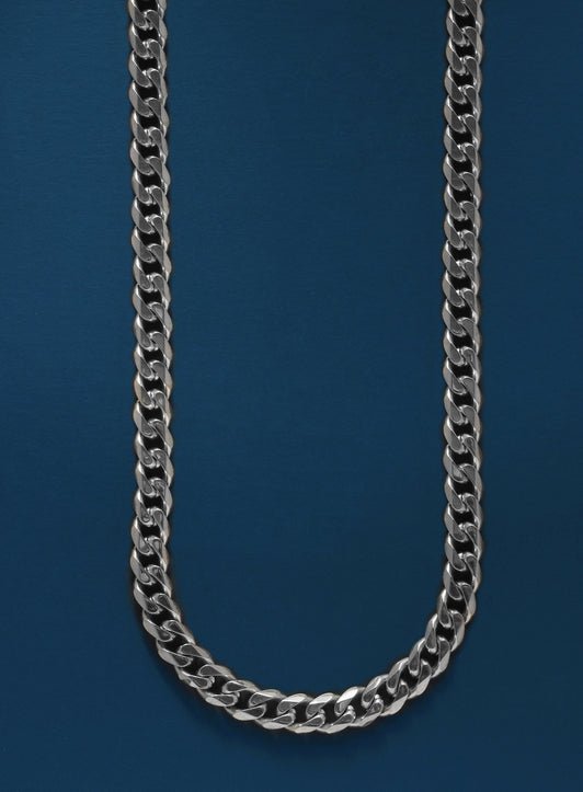 Cuban Link Chain 7mm Silver - ARTSY SILVER