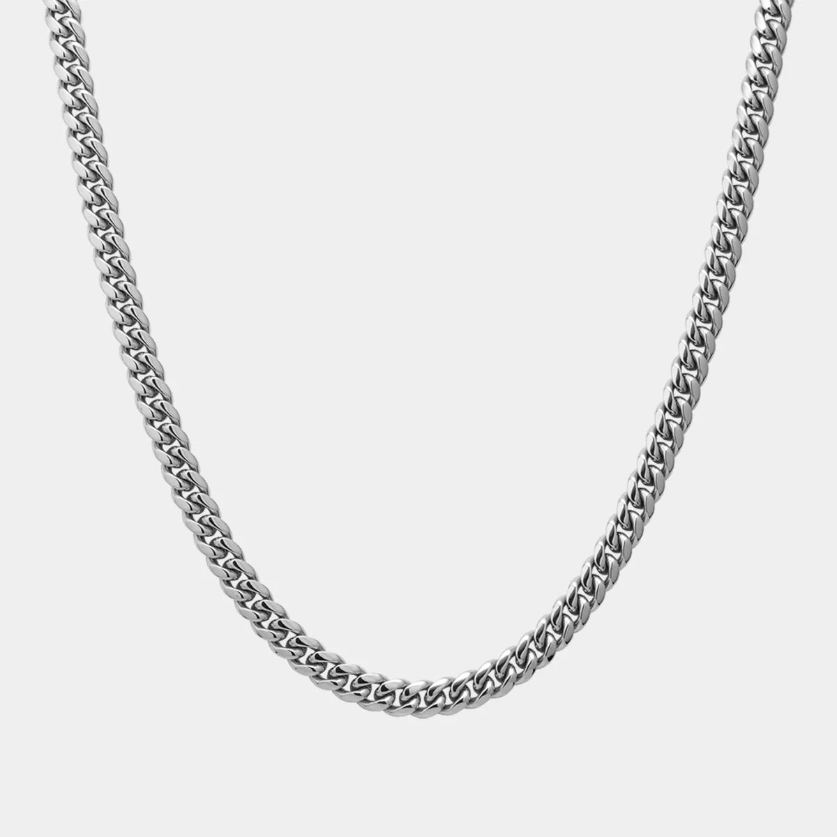 Cuban Link Chain 7mm Silver