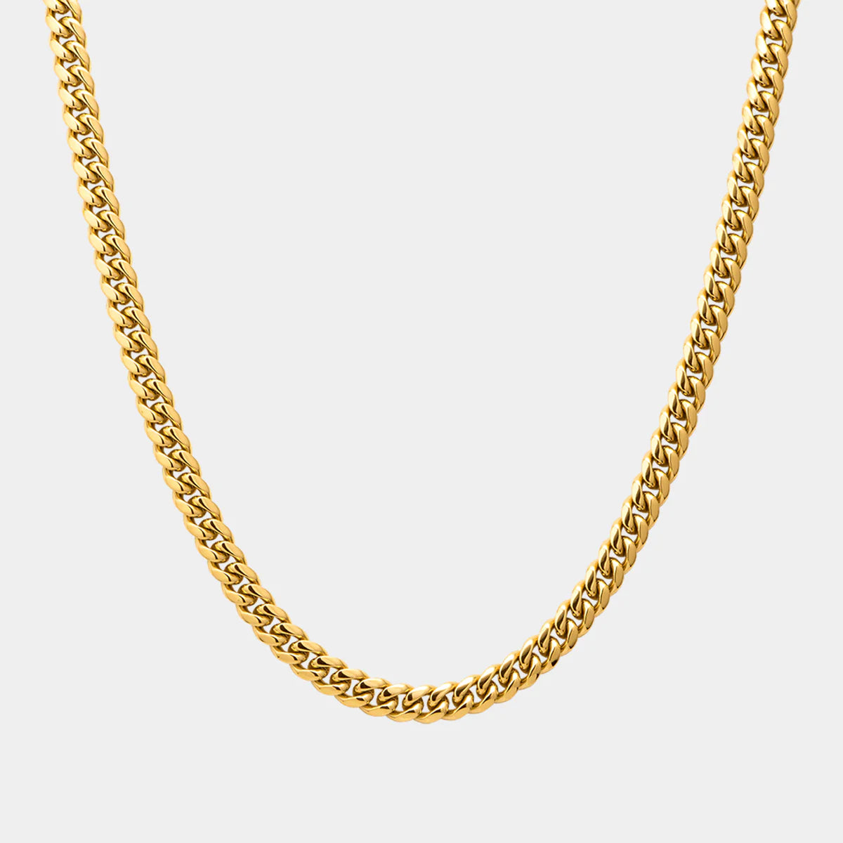 Cuban Link Chain 7mm Gold Plating