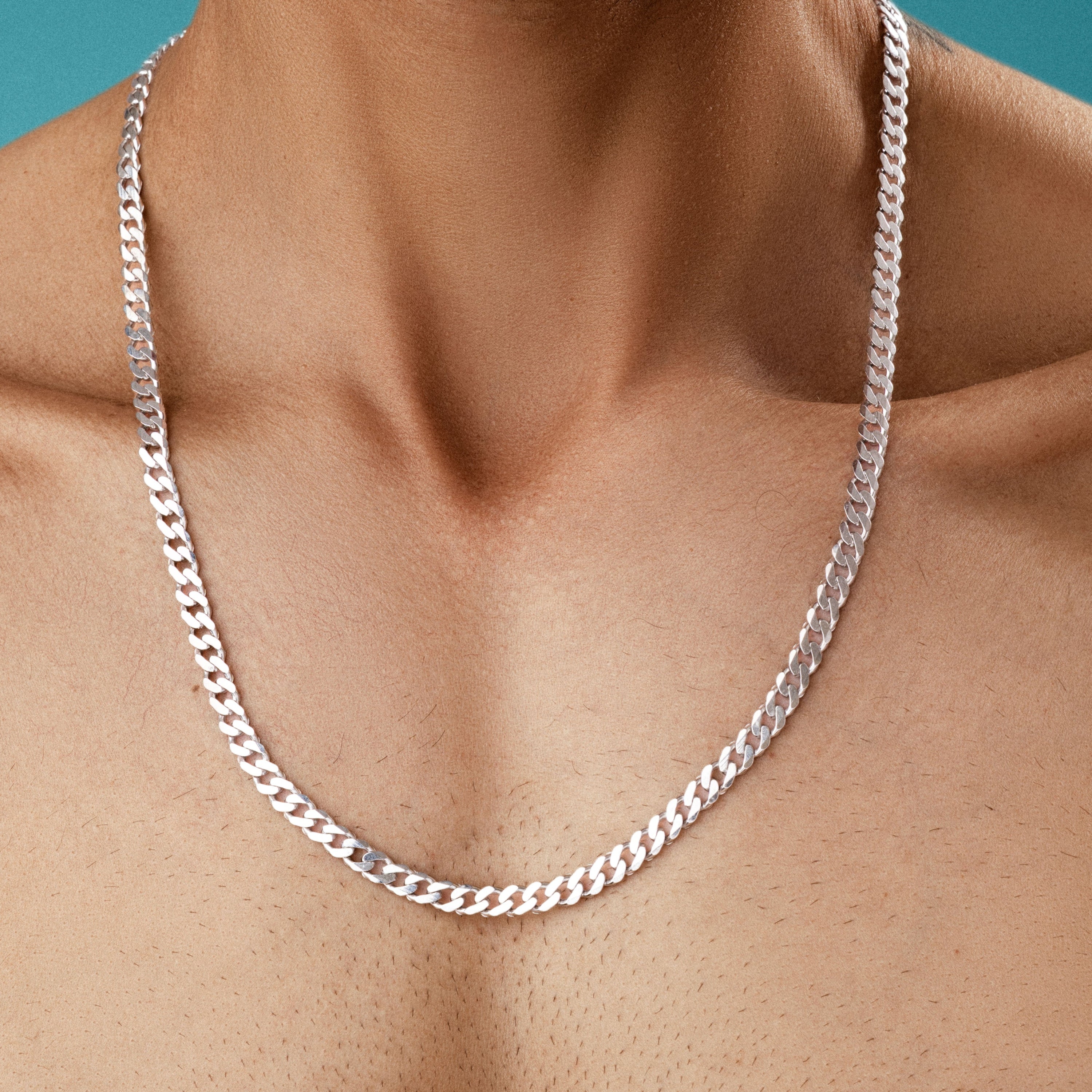 Cuban Link Chain 7mm Silver - ARTSY SILVER