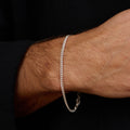 Curb Silver Bracelet 3mm