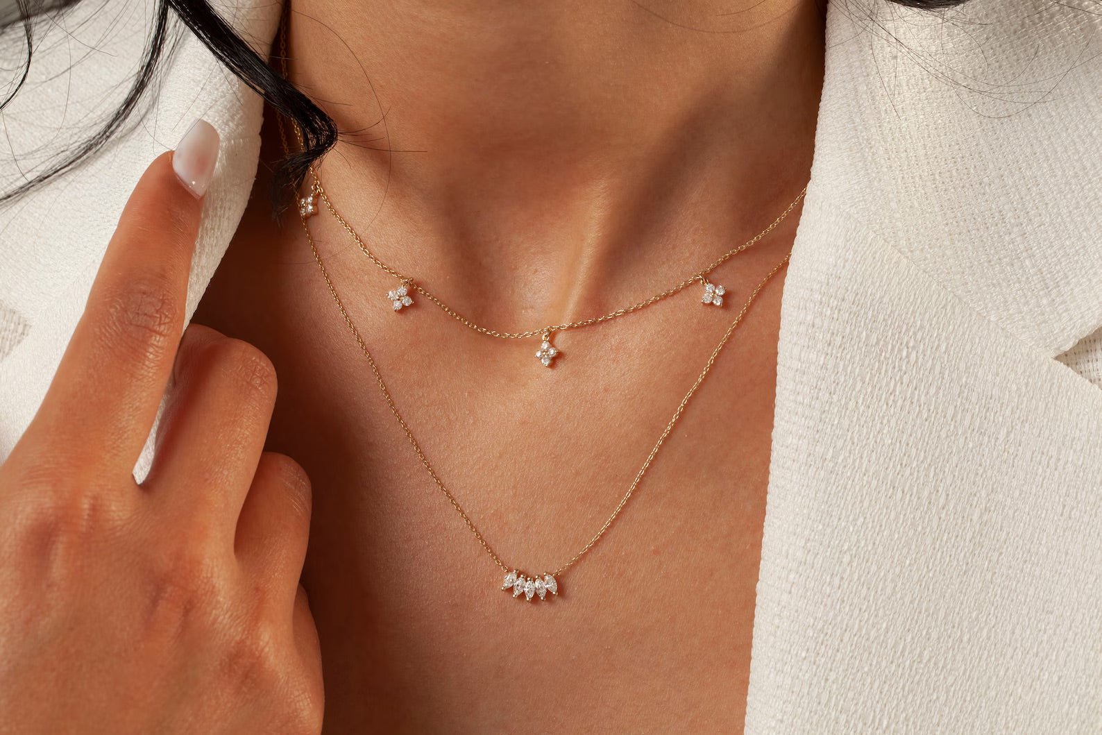 Rey Layered Necklace - ARTSY SILVER